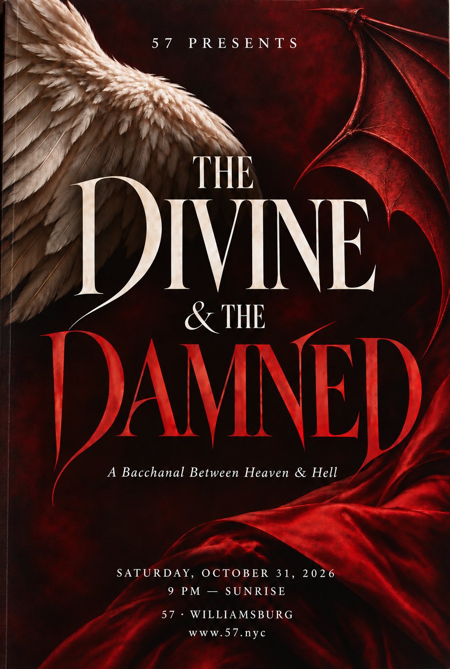 57 presents The Divine & The Damned, a bacchanal between heaven & hell